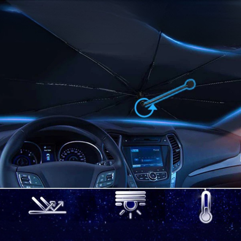 Sluneční clona pro čelní sklo – Ochrana proti UV záření a teplu