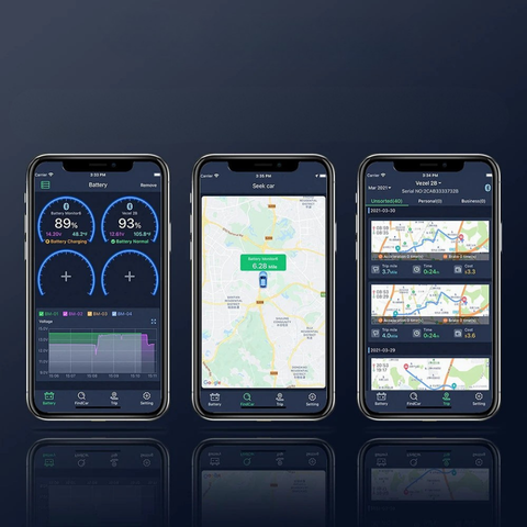 בודק סוללות לרכב Bluetooth – מעקב בזמן אמת