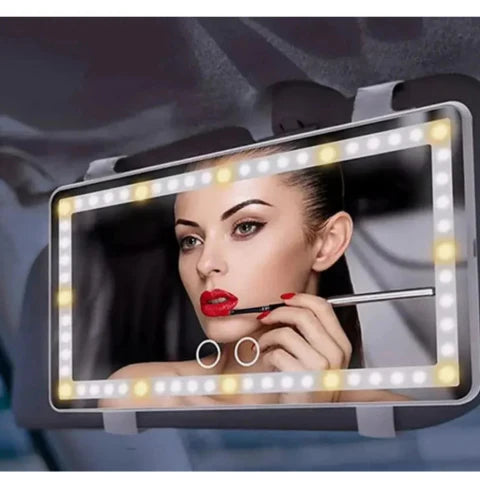 LED Spiegel Voor Make-up In De Auto – Verstelbare Verlichting