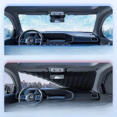 حماية زجاج السيارة - مضاد للصقيع في الشتاء، مضاد للحرارة في الصيف