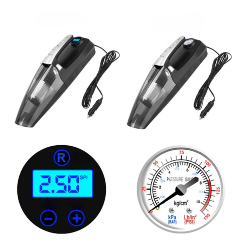 Bil Dammsugare 4-i-1 – Hög Prestanda 12V/120W