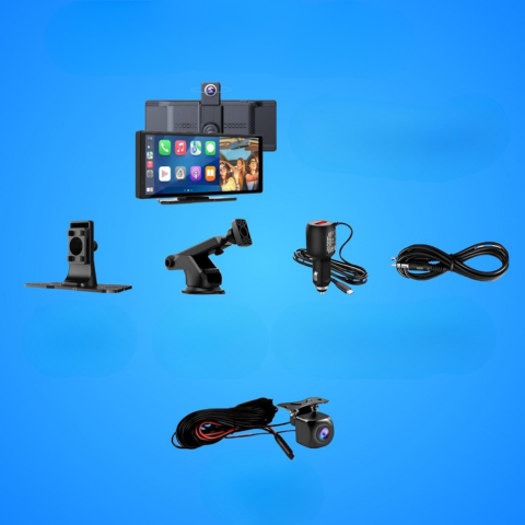 Monitoiminen Auto Näyttö – Takakameran Tuki Ja Ääniohjaus