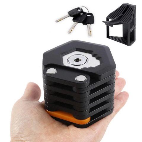 قفل دراجة آمن - مقاوم للغاية ومضغوط