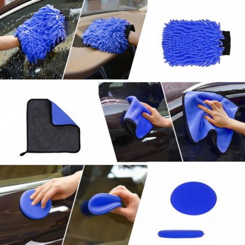 Car Cleaning Tool Kit — Multifunctional With Storage Bag