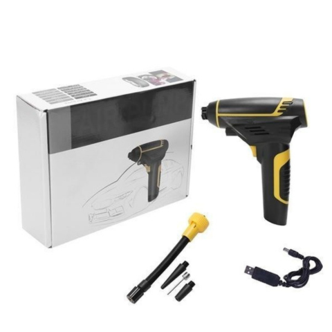 Bärbar Bil Luftkompressor – Digital display och LED-lampa