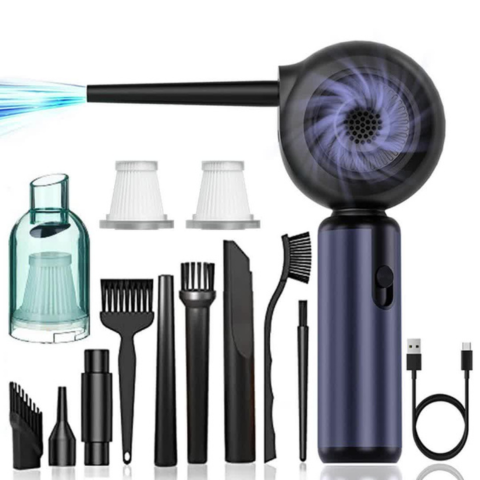 Soffiatore e Aspiratore Multifunzionale — Pulizia Completa Senza Sforzo