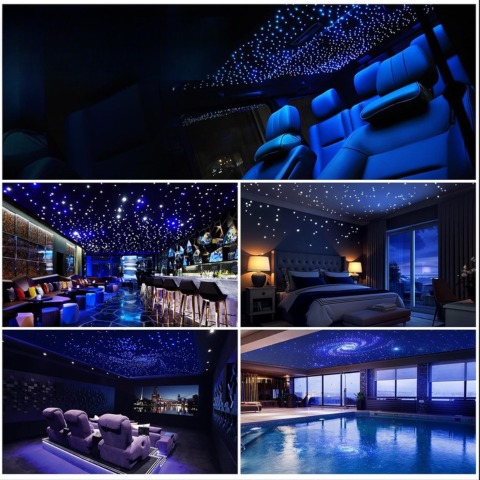 Fiberoptisk belysningssats för stjärnhimmel - unik ljuseffekt och nattlig atmosfär