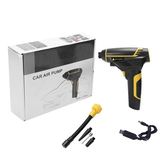 Portable Air Compressor 120W — Ideal for Car, Motorcycle, and Bicycle