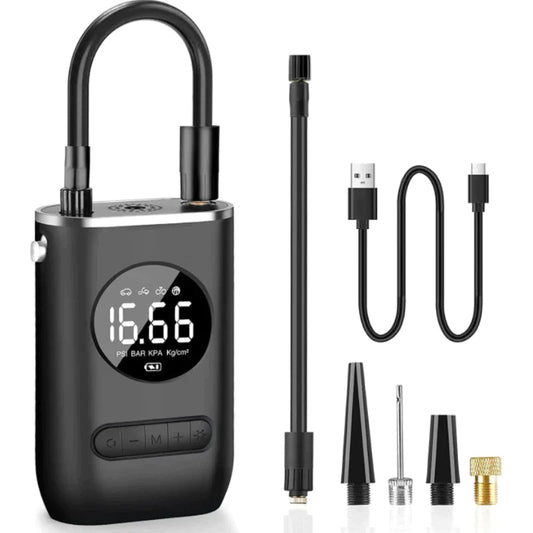 Prenosný nafukovač pneumatík — Rýchle a jednoduché nafúknutie kdekoľvek