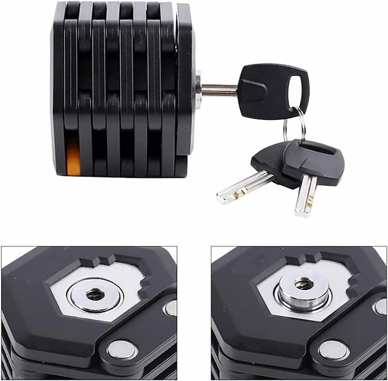 قفل دراجة أمان عالي — مدمج وسهل الحمل 