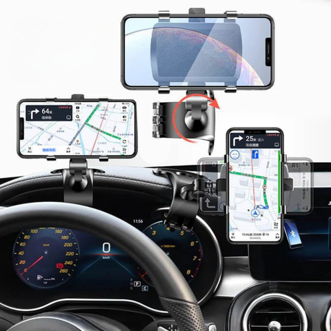 Support Telefono Auto – Rotazione a 1200° e Mantenimento Sicuro 