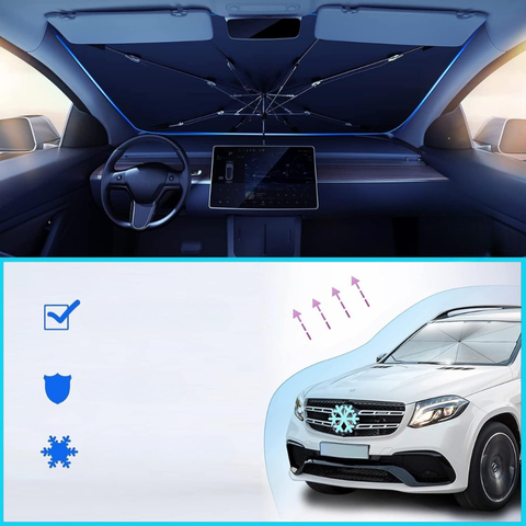 Sluneční clona pro čelní sklo – Ochrana proti UV záření a teplu 