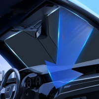 حاجب الشمس القابل للسحب للسيارة - تركيب سهل وفعال 