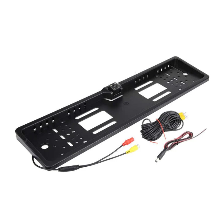 دعم لوحة الترخيص مع كاميرا خلفية مدمجة 