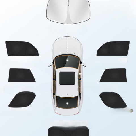トヨタ 4ランナー 2010-2024 用カスタムサンシェード – 最大内部保護 