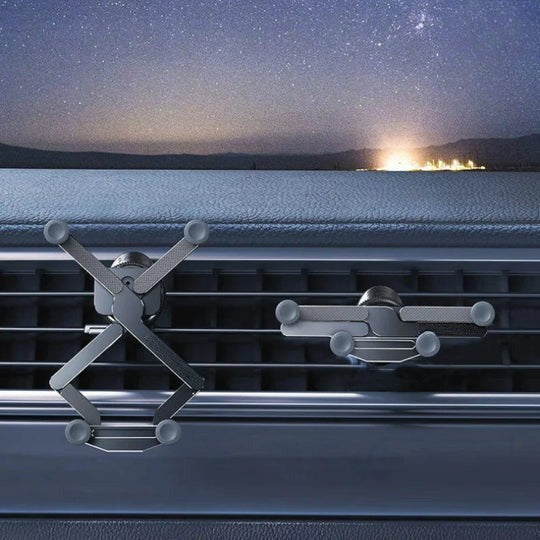 Soporte Teléfono Coche Rejilla de Ventilación – Rotación 360° & Bloqueo Automático 