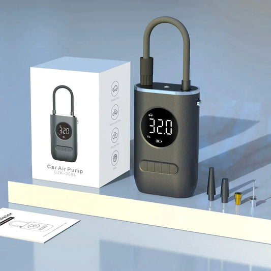 Prenosný nafukovač pneumatík — Rýchle a jednoduché nafúknutie kdekoľvek 