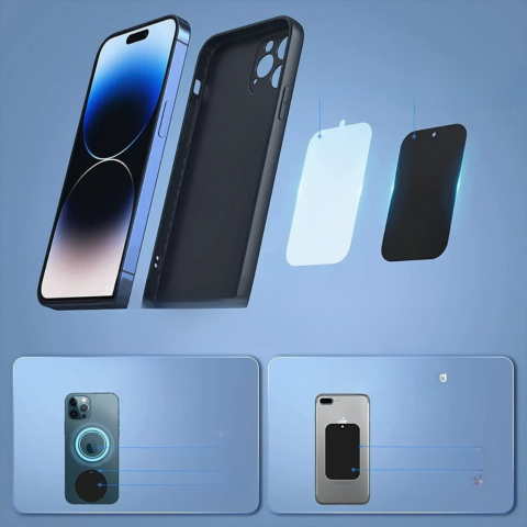 תמיכה בטלפון מגנטי אוניברסלי – התקנה על לוח מחוונים 