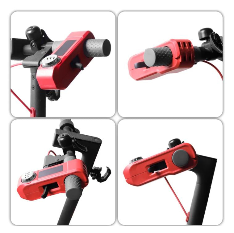 Zámek na řídítka Snadná Instalace – Bezpečnost pro Dvoukolová Vozidla 