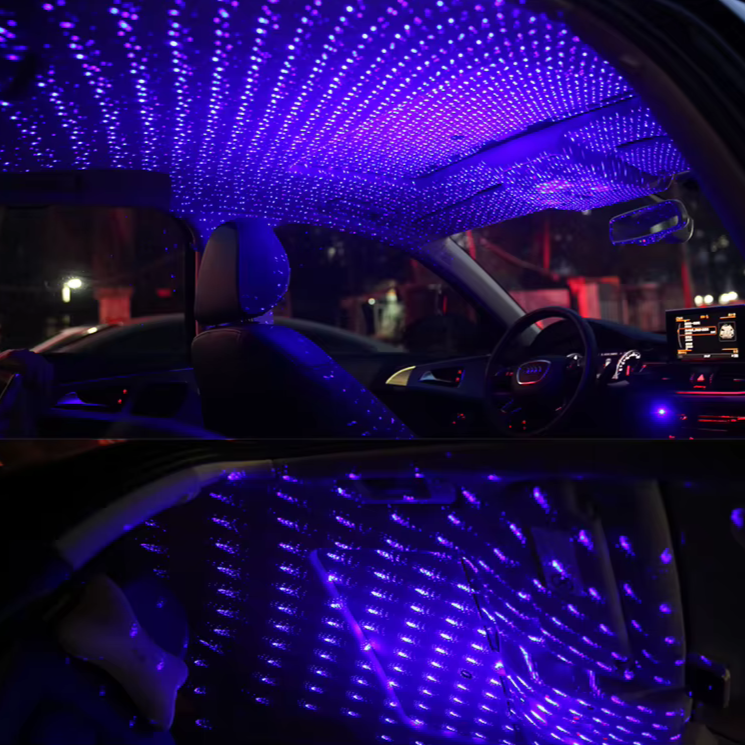 Iluminare LED Înt starry pentru acoperișul mașinii — Ambianță nocturnă magică 