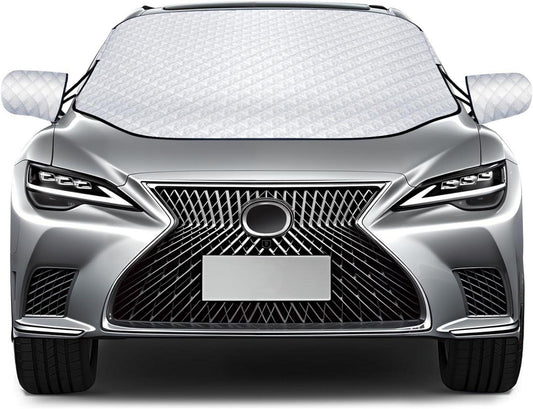 غطاء زجاج أمامي للسيارة — حماية من الشمس والصقيع 