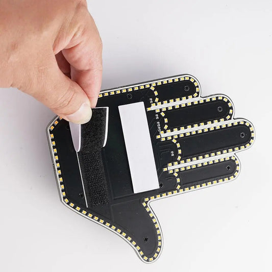 Señalización LED a Control Remoto Para Ventana Trasera — Gestos y Mensajes Luminosos 