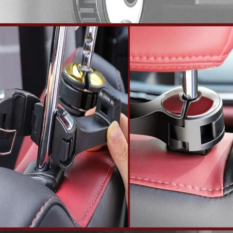 Soporte de teléfono y bolsa para reposacabezas – 2-en-1 práctico 