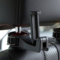 Soporte de teléfono y bolsa para reposacabezas – 2-en-1 práctico 