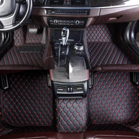 Tapis De Voiture Imperméables – Style Sport Noir & Rouge