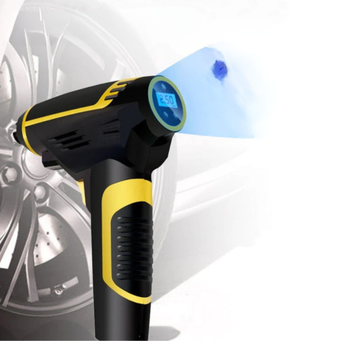 Compresor de Aire Portable 120W — Ideal Para Coche, Moto y Bicicleta 