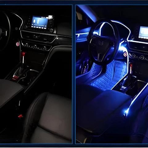 Auto světelné pásy – RGB atmosféra interiéru 