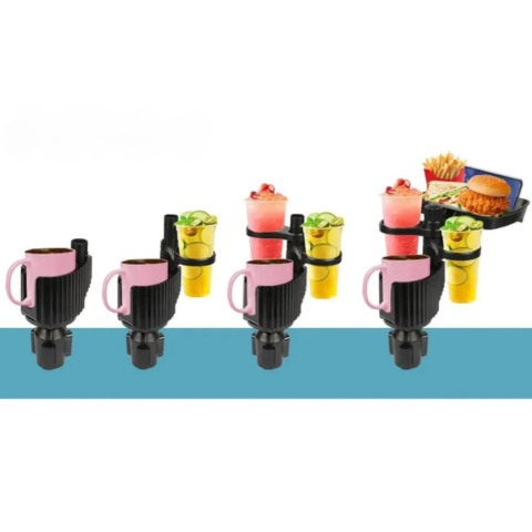 Podpora držáku na pohár do auta s multifunkčním tácem — snadná instalace a univerzální 