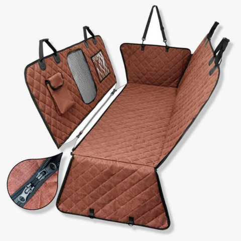 Baksete Beskyttelsestrekk Bil — Ideell for å Transportere Hunder 