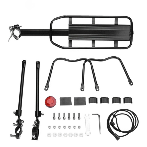 Portaequipajes trasero para bicicletas - Robusto y con gran capacidad de carga