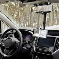 Support Téléphone Voiture — Fixation Sur Rétroviseur Et Ajustable