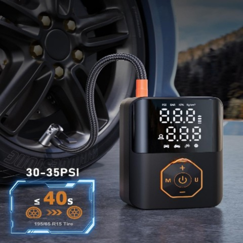 Bærbar Luftkompressor — Rask og kraftig trådløs oppblåser 