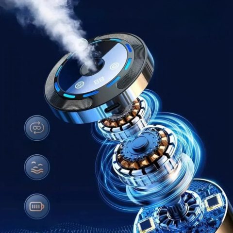 Světelný difuzér vůní do auta — Čistič a LED atmosféra 