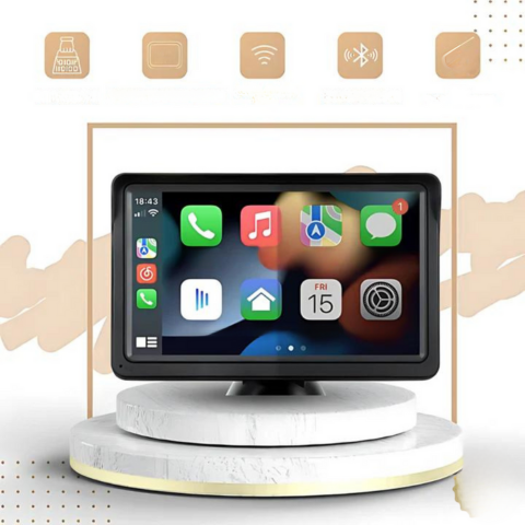 Système Multimédia Pour Voiture — Écran HD & CarPlay Sans Fil