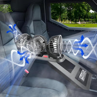 מאוורר מיני עם שלוש ראשי – רעננות אופטימלית ברכב 