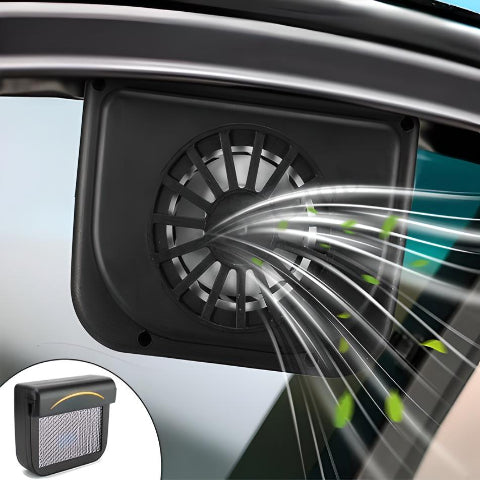 Solárny ventilátor do auta – Okamžitá sviežosť 