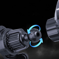 حامل هاتف السيارة - شحن لاسلكي وإضاءة LED 