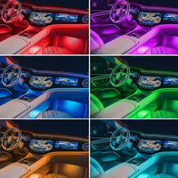 Auto světelné pásy – RGB atmosféra interiéru 