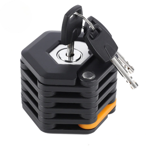 قفل دراجة آمن - مقاوم للغاية ومضغوط 