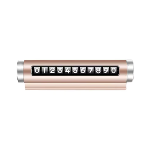 Placa De Estacionamiento Temporal — Número De Teléfono Visible 