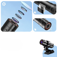 מצלמת אקשן עמידה במים להגה ולקסדה – אידיאלית לרכיבה על אופניים ואופנועים 