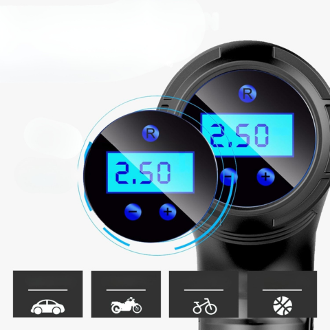 Bærbar Luftkompressor — Intelligent Pumpe med LCD-skærm 