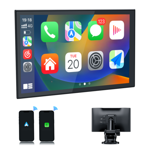 Bærbar Berøringsskjerm — GPS, Musikk & Stemmestyring 