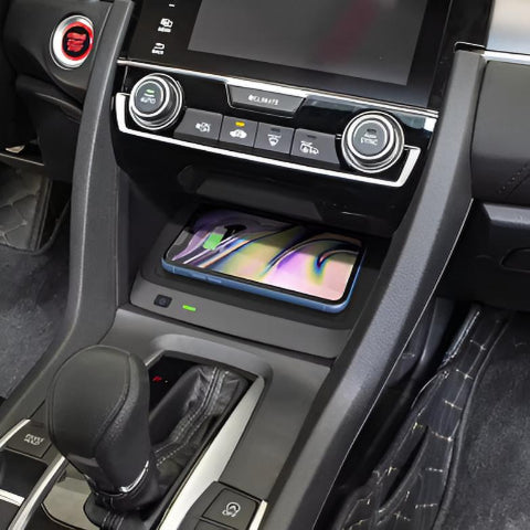 Draadloze Oplader Geïntegreerd Voor Honda Civic 16-19 — Snelle en Handige Oplading 