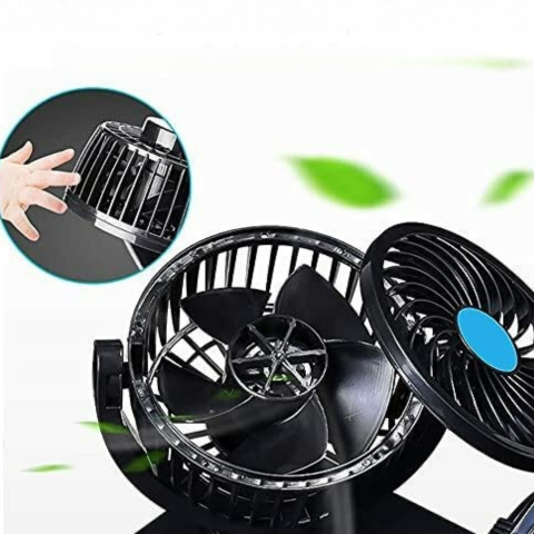 Ventilateur Double Pour Voiture — Idéal Été Comme Hiver