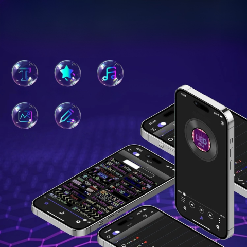 Panel LED Programable Para Coche — Comunicación y Estilo Moderno 